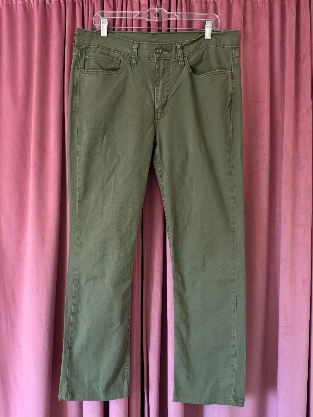 Levi's 514 Army Green Straight-Leg Pants